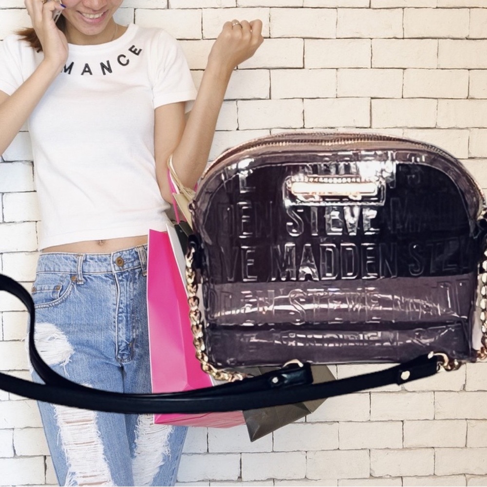 Steve Madden clear crossbody bag